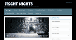 Desktop Screenshot of frightnights.co.uk