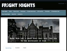 Tablet Screenshot of frightnights.co.uk