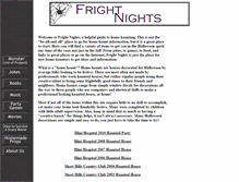 Tablet Screenshot of frightnights.com